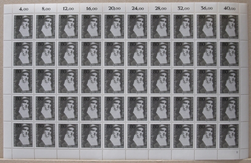 Bund 50er Bogen 1162 postfrisch Formnummer 2 #KB317