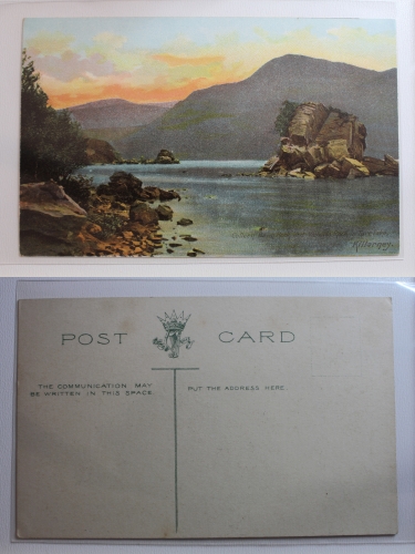 AK Killarney Colleen Bawn Rock and Viotonia Pock in Torolake ungebraucht #PB601