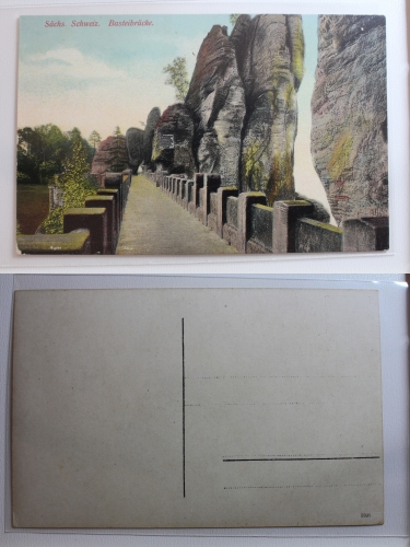 AK Sächs. Schweiz Basteibrücke ungebraucht #PB684
