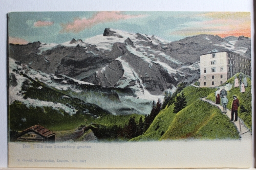 AK Schweiz Obwalden Der Titlis vom Standerhorn gesehen Berge ungebraucht #PB387