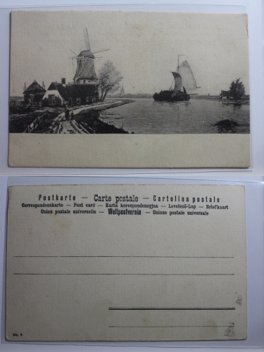 AK Niederlande Landschaft mit Mühle ungebraucht #PB713