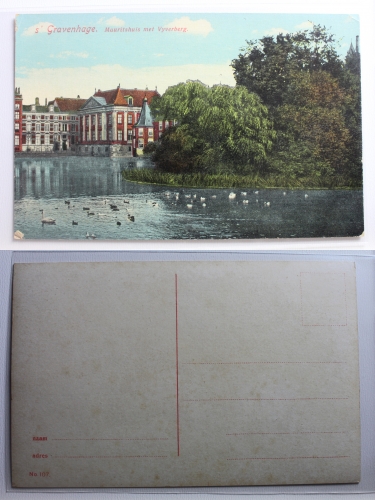 AK Den Haag 's Gravenhage , Mauritshuis met Vyverberg ungebraucht #PB728