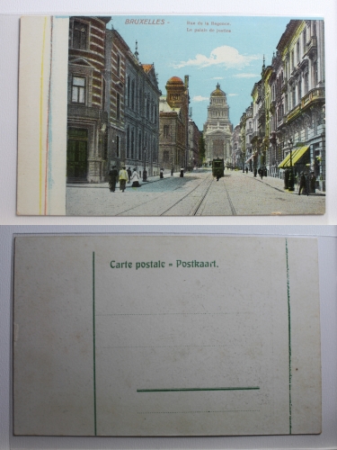 AK Brüssel Rue de la Regence - Le palais de justice ungebraucht #PB809