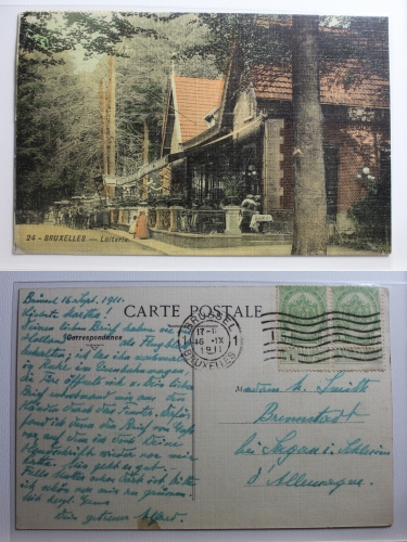 AK Brüssel Bruxelles - Laiterie 1911 gebraucht #PB813