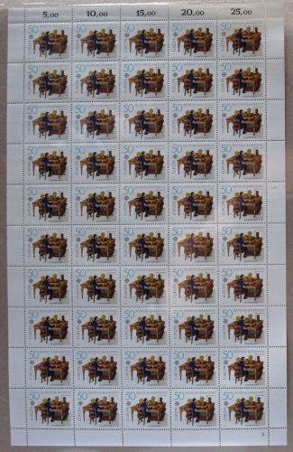 Bund 50er Bogen 1011 postfrisch Formnummer 2 #KB385