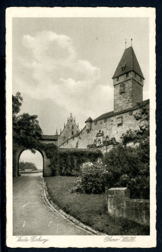 AK Coburg Feste Coburg - Oberer Wall 1937 gebraucht #IU958