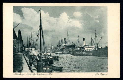 AK Hamburg Am Kirchenpauer Kai 1927 gebraucht #IN728