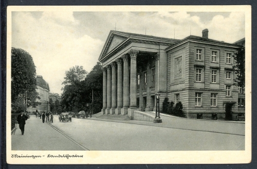 AK Meiningen Theater, Oldtimer, Kutsche 1939 gebraucht #IN738