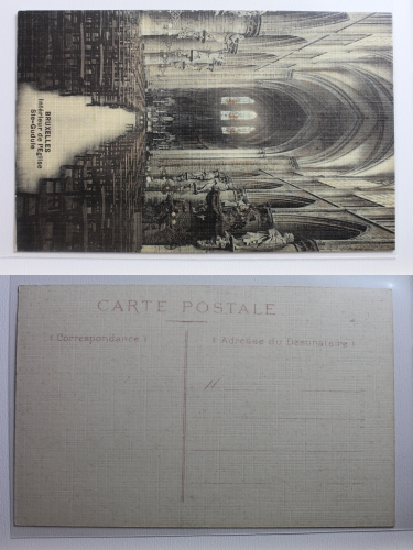 AK Brüssel Intérieur de l´ Eglise Ste-Gudule ungebraucht #PB887