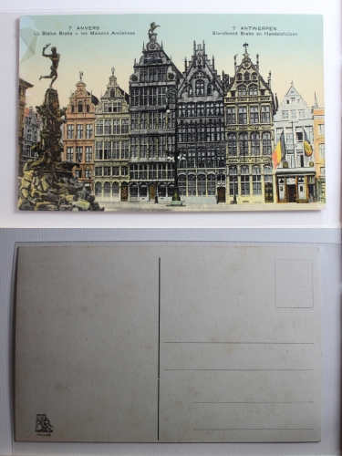 AK Antwerpen Standbeeid Brabo en Handelshuizen ungebraucht #PB966