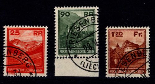 Liechtenstein 119-121 gestempelt #DHF10