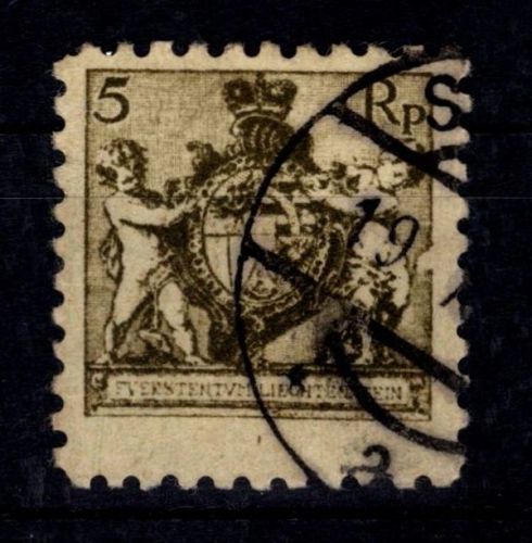 Liechtenstein 48 A gestempelt gezähnt 9 1/2 #DHF25