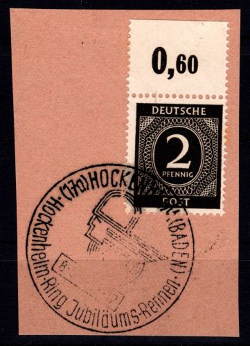 Kontrollrat 912 P OR dgz postfrisch durchgezähnter Oberrand #DHF44