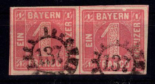 Bayern 3 gestempelt als Paar #DHF98