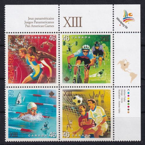 Kanada 1782-1785 Viererblock postfrisch Sport #DHS12