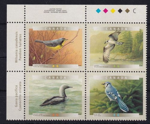Kanada 1897-1900 als Viererblock postfrisch Vögel #DHS39