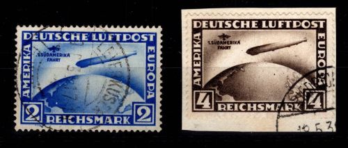 Deutsches Reich 438-439 gestempelt 439 auf Briefstück #DIB88