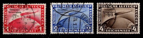 Deutsches Reich 496-498 gestempelt
