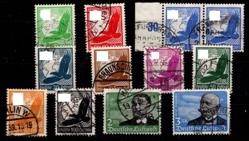 Deutsches Reich 529-539 gestempelt