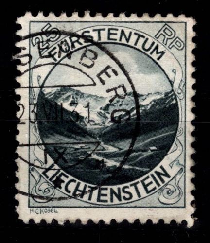 Liechtenstein 98 A gestempelt gez. 10 1/2 #DIC21