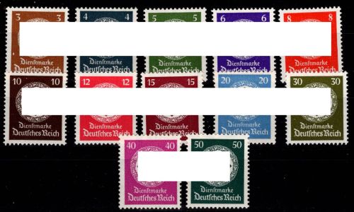 Deutsches Reich Dienstmarken 166-177 postfrisch #DIC24