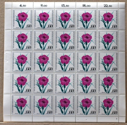 Bund 25er Bogen 1061 postfrisch Formnummer 2 #KB425