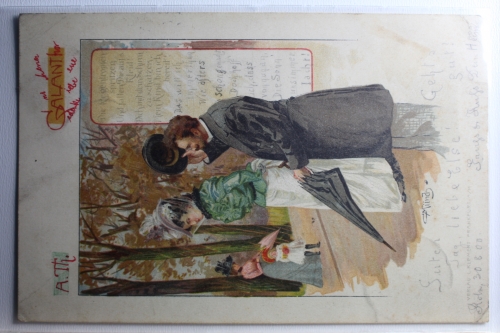 AK Köln Künstlerkarte 1900 gebraucht #PD190