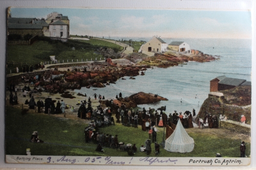 AK Portrush Bathing Place 1905 gebraucht #PD234