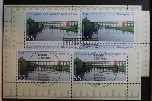 BRD 2359 gestempelt alle vier Eckränder und Viererblock ESst #RU027
