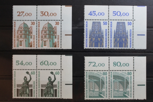 Berlin 793-796 postfrisch als waagerechtes Paar Eckrand #RU195