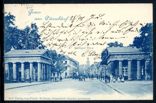 AK Düsseldorf Ratinger Tor 1899 gebraucht #IN740