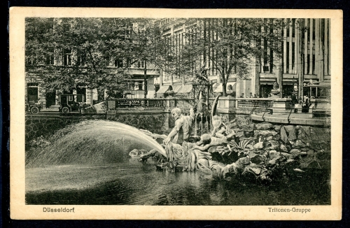 AK Düsseldorf Königsallee/ Kö-Graben Triton-Gruppe 1921 gebraucht #IN753