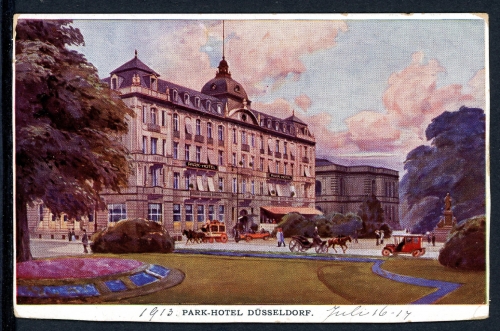 AK Düsseldorf Park Hotel an der Kö 1913 ungebraucht #IN768