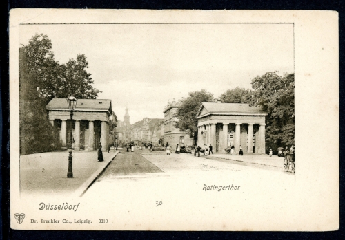 AK Düsseldorf Ratinger Tor mit Kutsche um 1900 ungebraucht #IN769