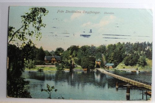 AK Stockholm Frán Stockholms Omgifningar Skurubro 1907 gebraucht #PD279