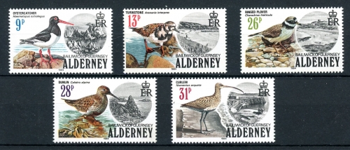Großbritannien Guernsey 13-17 postfrisch Vögel #JD203