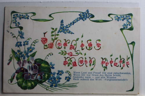 AK Deutschland Grußkarte 1907 gebraucht #PC491