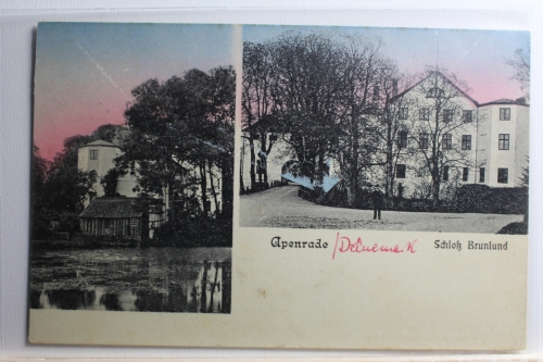 AK Åbenrå Schloss Brunlund Mehrbildkarte ungebraucht #PC515