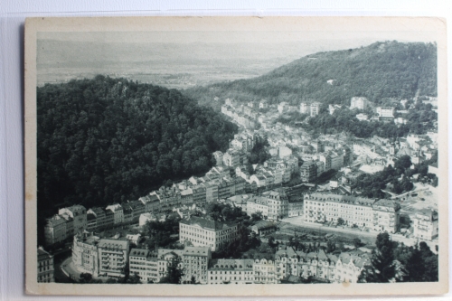 AK Karlsbad Totalansicht 1934 gebraucht #PC540