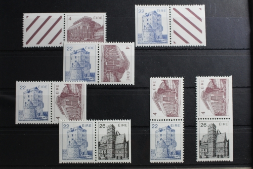 Irland Zd W5-W9, S27-S28 postfrisch Zusammendrucke #RW009