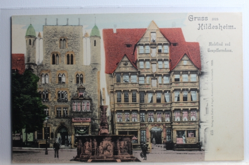 AK Hildesheim Wedekind und Kempelherrenhaus ungebraucht #PC580