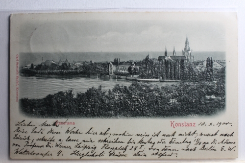 AK Konstanz Panorama 1900 gebraucht #PC601