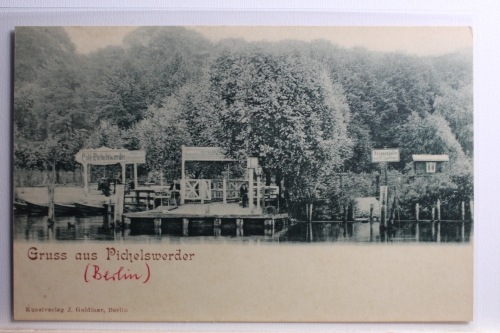 AK Berlin Pichelswerder eine Flussinsel der Havel ungebraucht #PC635