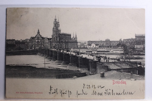 AK Dresden Stadtansicht 1902 gebraucht #PC639