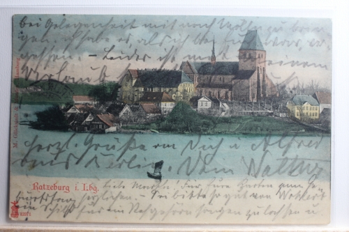 AK Ratzeburg Stadtansicht 1904 gebraucht #PC690