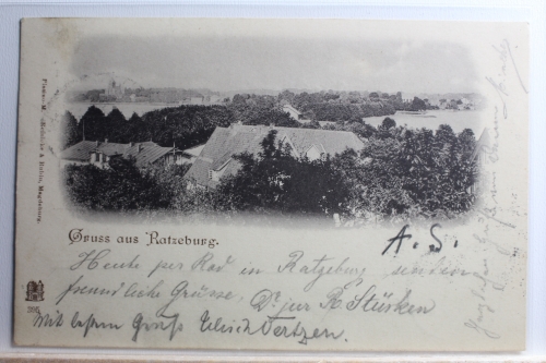 AK Ratzeburg Stadtansicht 1898 gebraucht #PC691