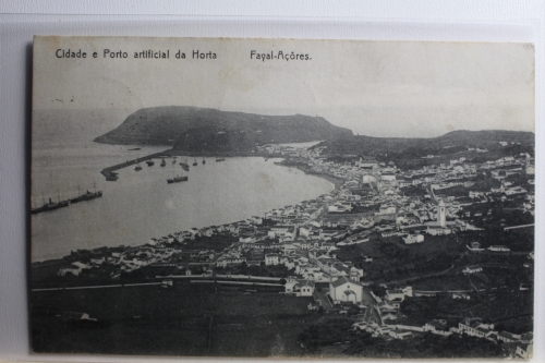 AK Faial Cidade e Porto artificial da Horta gebraucht #PC700