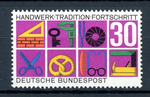 Bund 553 I postfrisch Plattenfehler #HD372