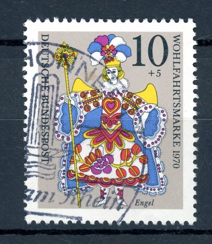 Bund 655 I gestempelt Plattenfehler #HD376