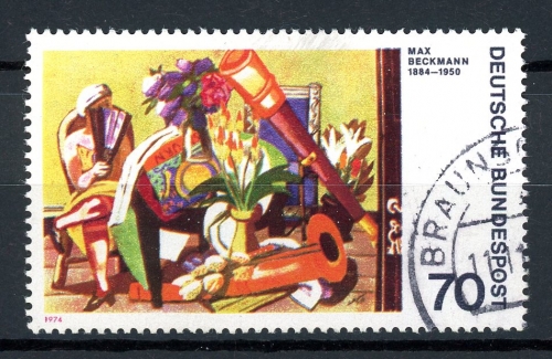 BRD 822 I gestempelt Plattenfehler #GQ338